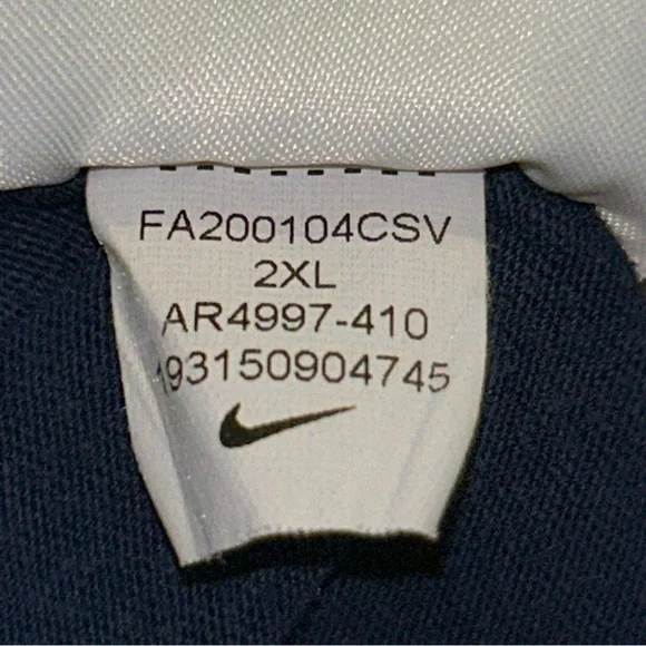 Nike Men’s Sportswear Club T-shirt Midnight Navy/White 2XL - Picture 8 of 8